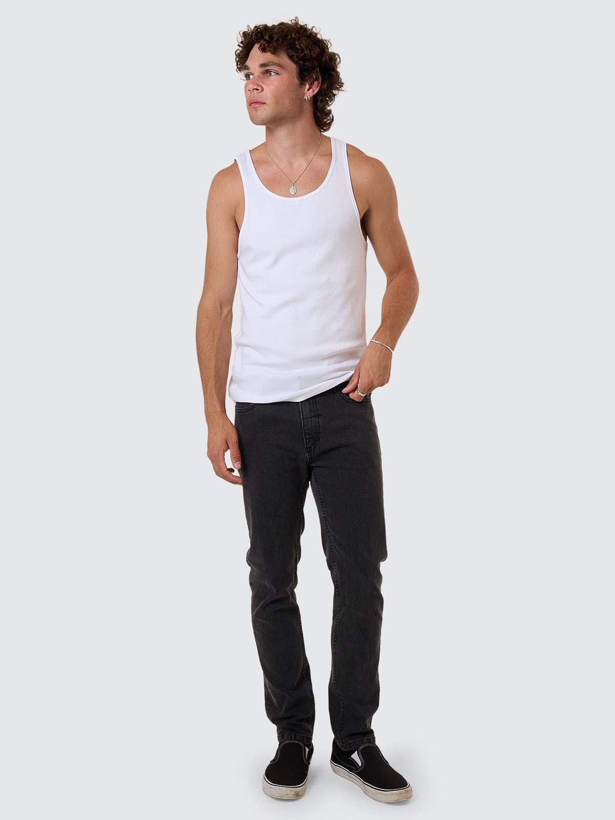 Bones Slim Denim Jean - Ash Black