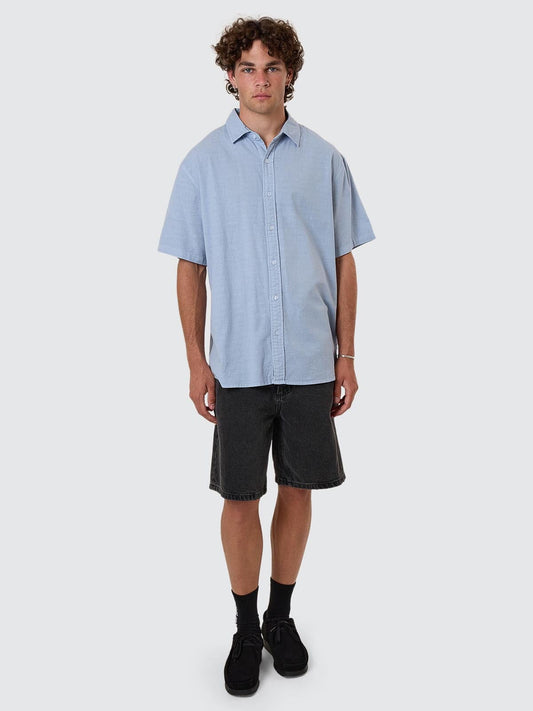 Infinite Dopamine Short Sleeve Shirt - Blue Fog