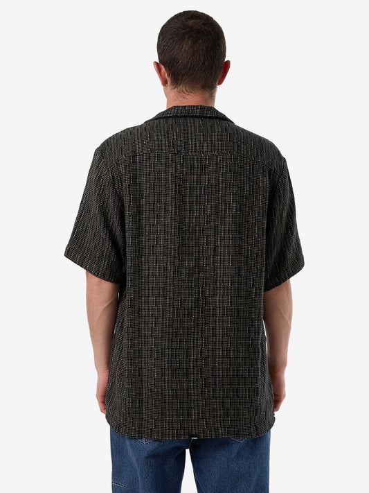 Fortune Favors Bowling Shirt - Oil Green