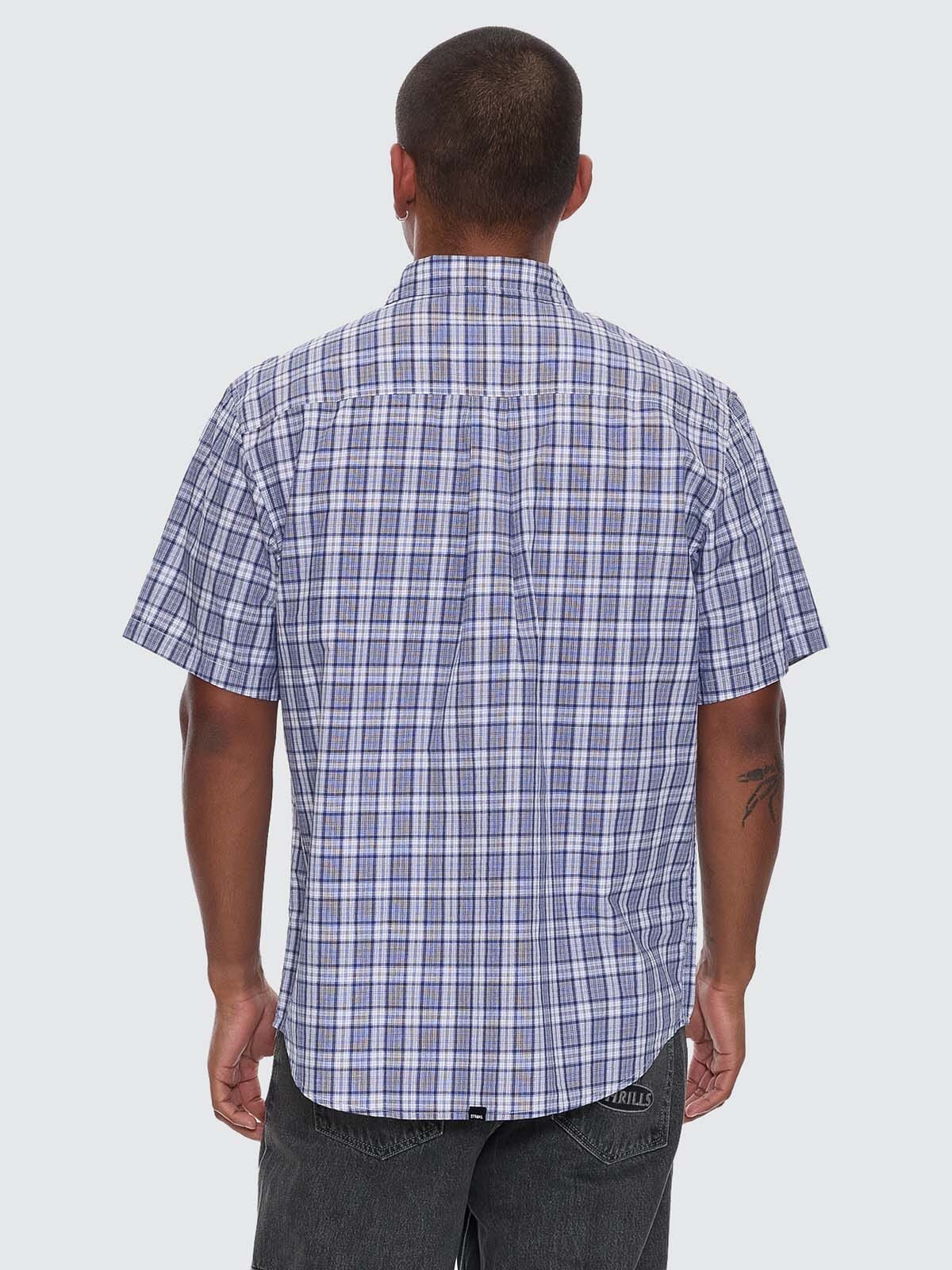 Trust In Us Short Sleeve Shirt - Twilight Blue
