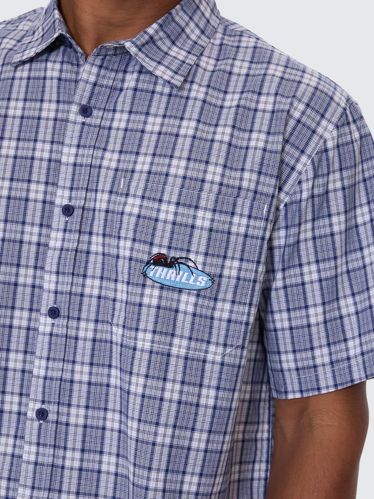 Trust In Us Short Sleeve Shirt - Twilight Blue