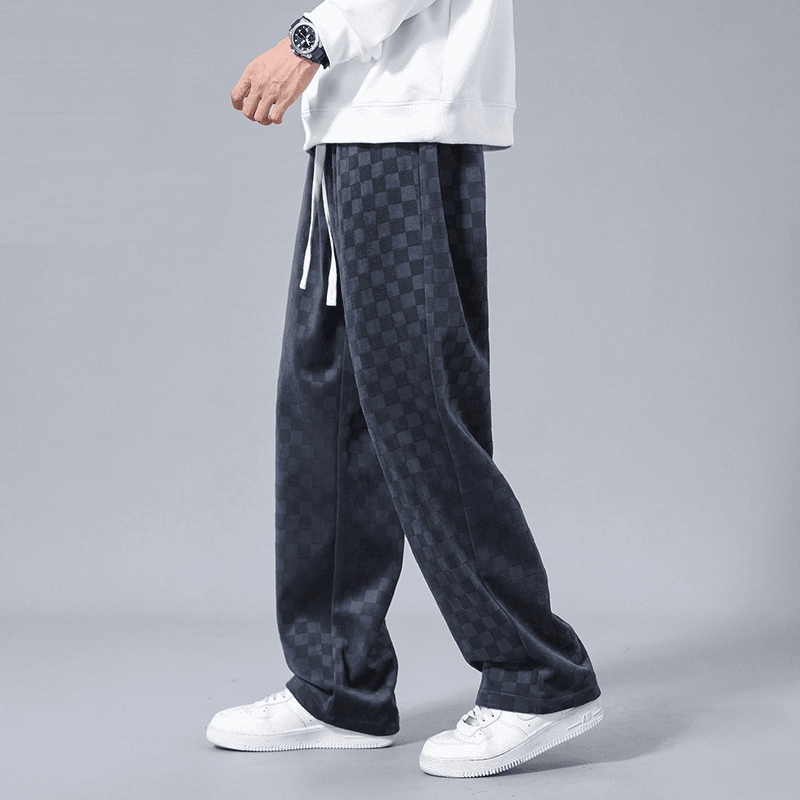 Lusso Corduroy Checkered Joggers