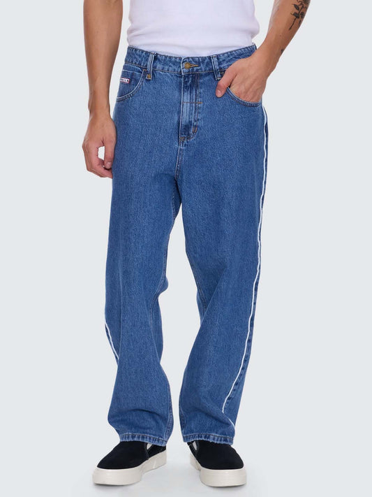 Victory League Big Slacker Baggy Denim Jean - Eternal Mid Blue