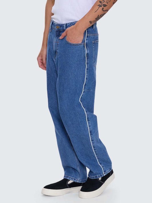 Victory League Big Slacker Baggy Denim Jean - Eternal Mid Blue