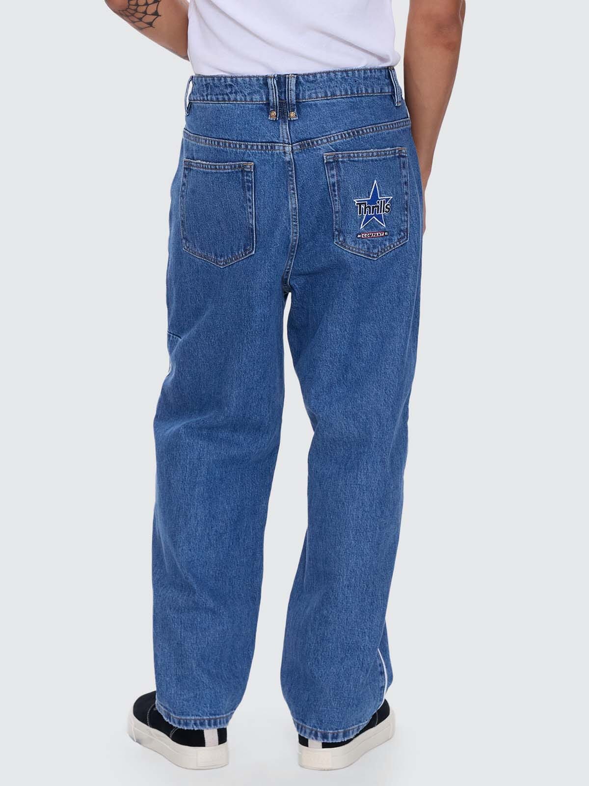 Victory League Big Slacker Baggy Denim Jean - Eternal Mid Blue