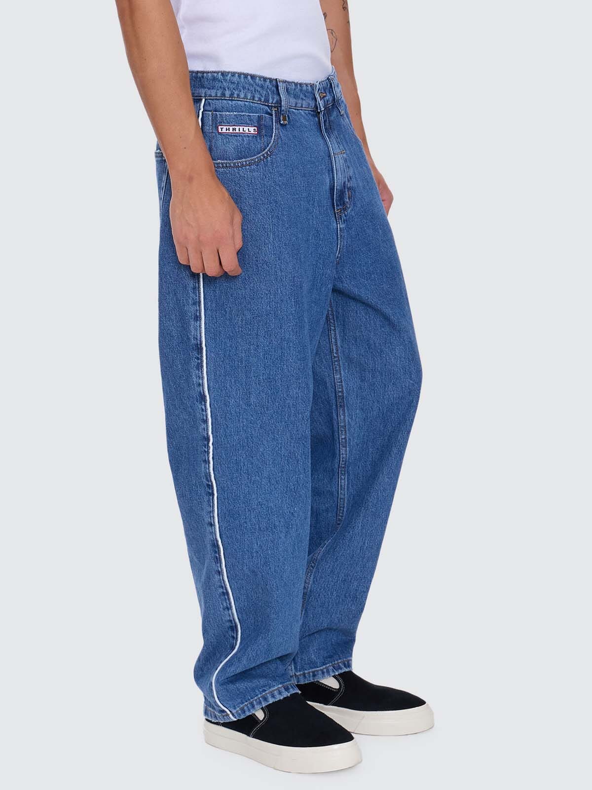 Victory League Big Slacker Baggy Denim Jean - Eternal Mid Blue