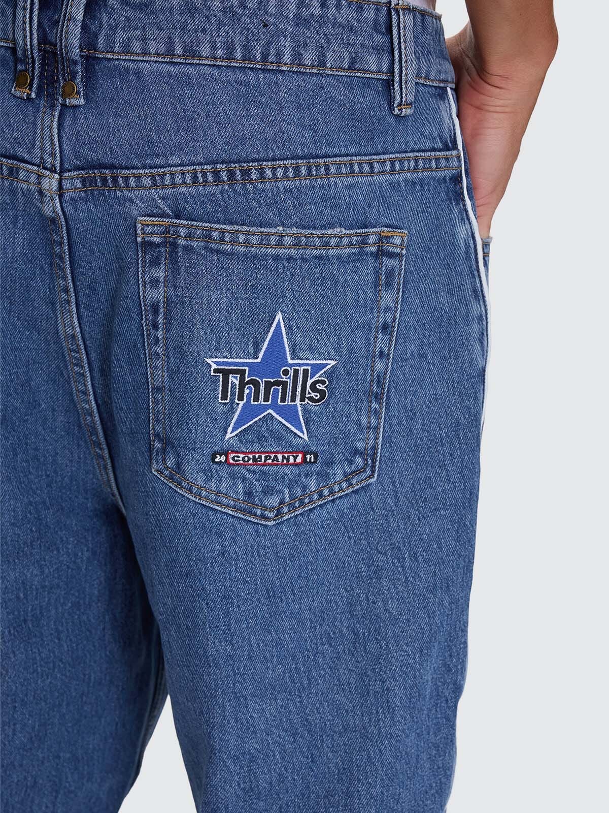 Victory League Big Slacker Baggy Denim Jean - Eternal Mid Blue