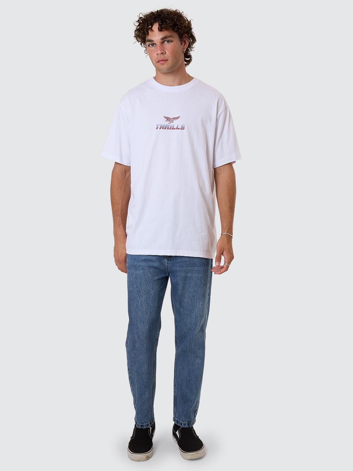 Chopped Straight Cropped Denim Jean - Stoned Blues
