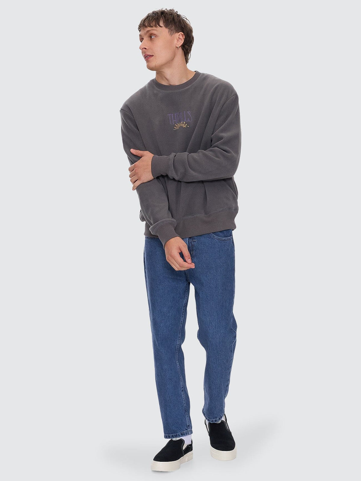 Chopped Straight Cropped Denim Jean - Vintage Rinse Blue