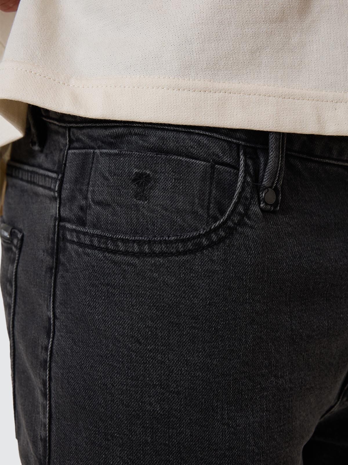 Bones Slim Denim Jean - Ash Black