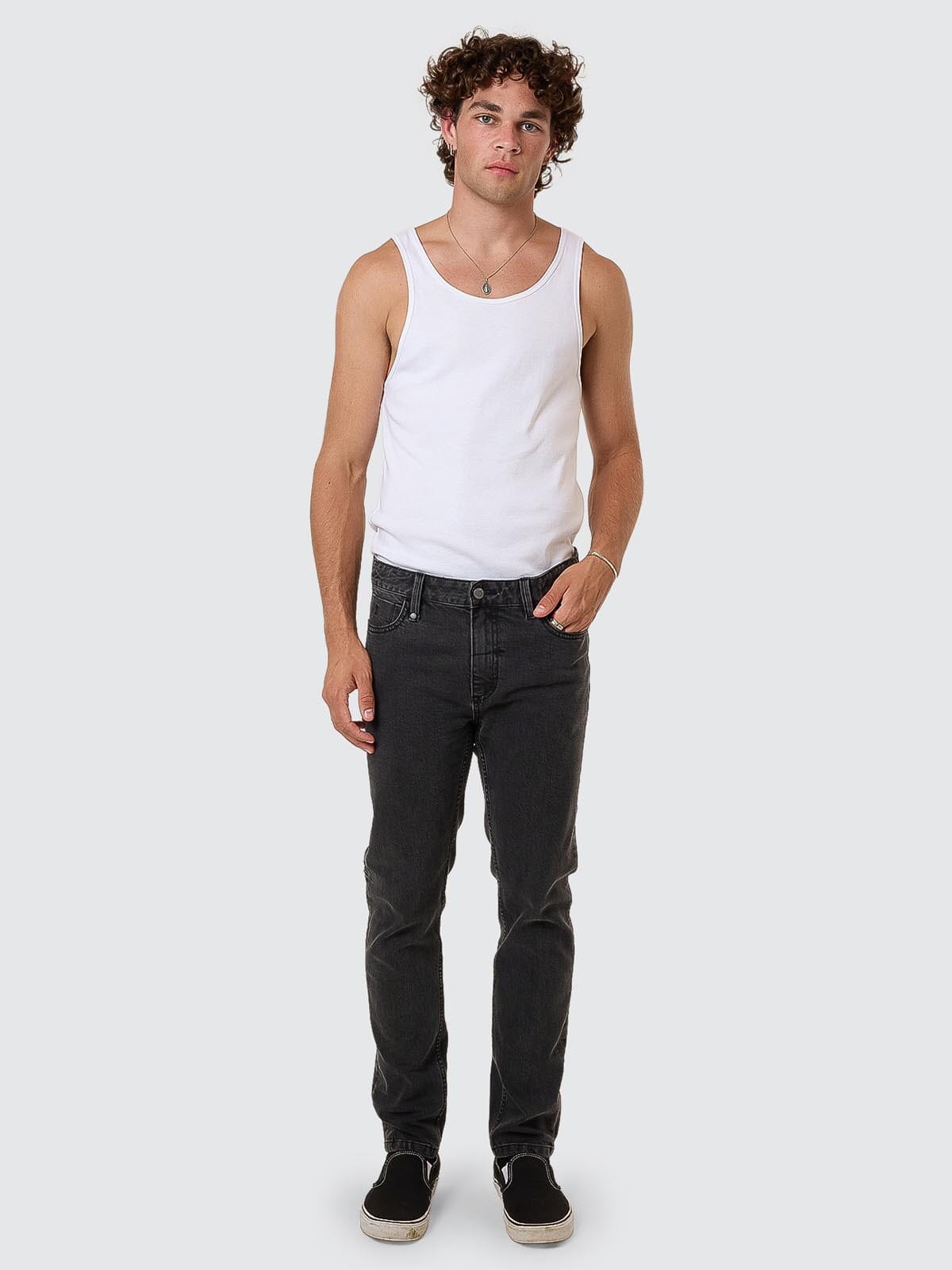 Bones Slim Denim Jean - Ash Black