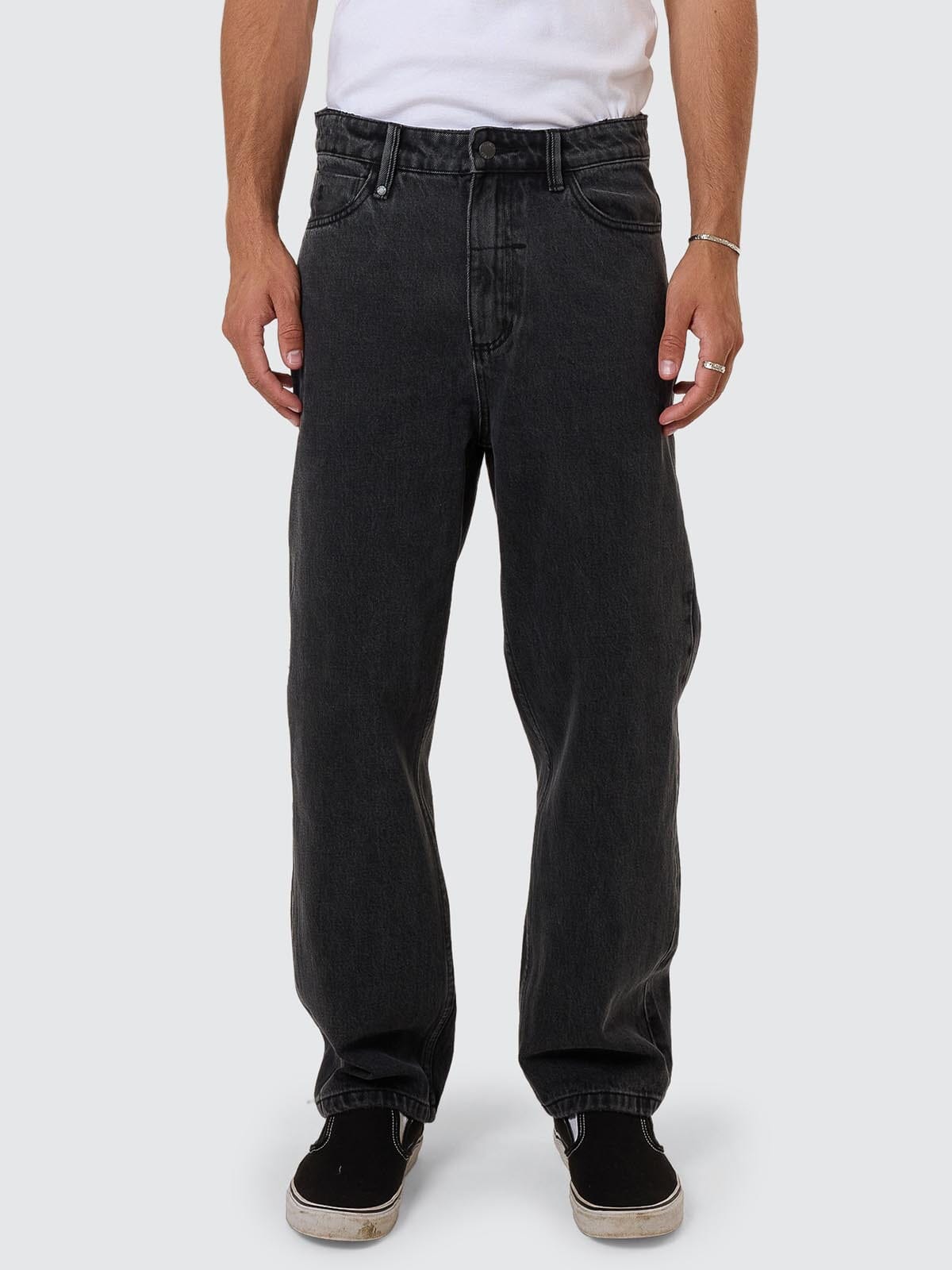 Slacker Relaxed Denim Jean - Ash Black
