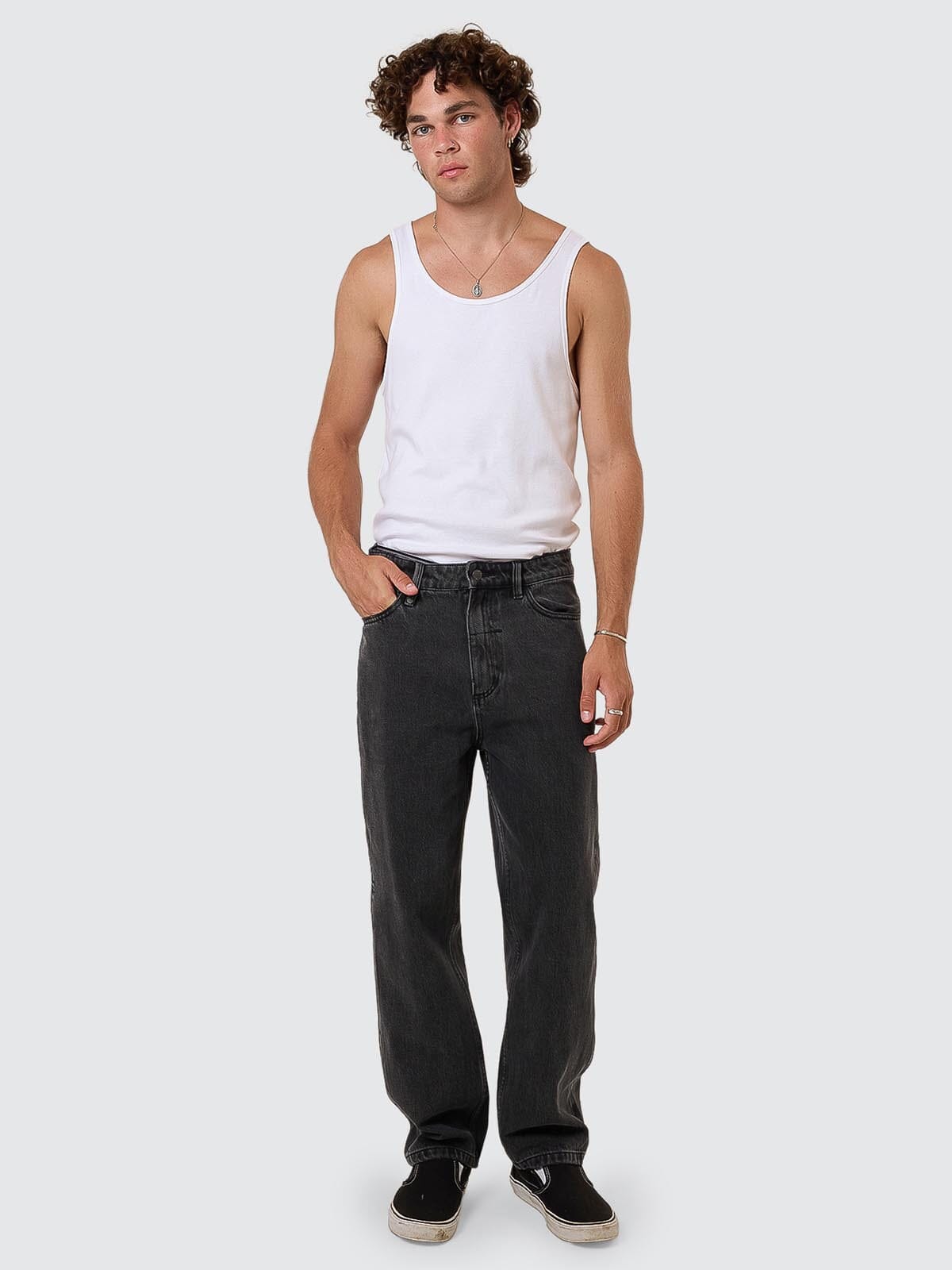 Slacker Relaxed Denim Jean - Ash Black