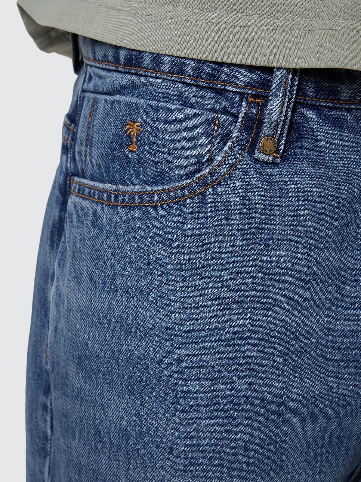 Slacker Relaxed Denim Jean - Stoned Blues