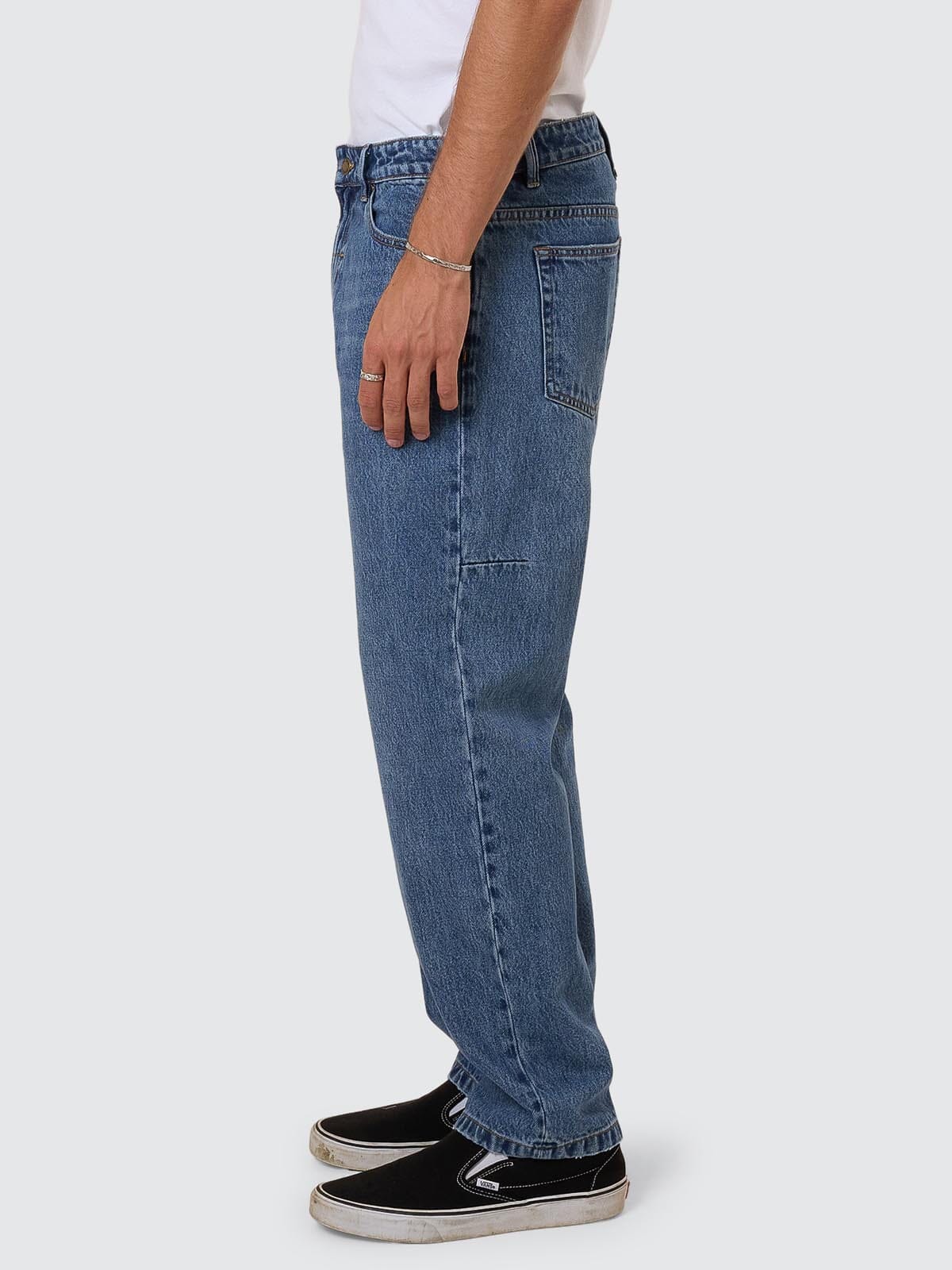 Slacker Relaxed Denim Jean - Stoned Blues