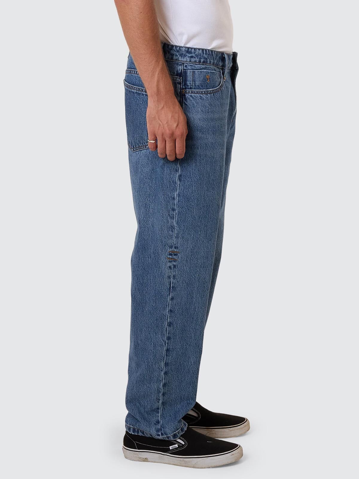Slacker Relaxed Denim Jean - Stoned Blues