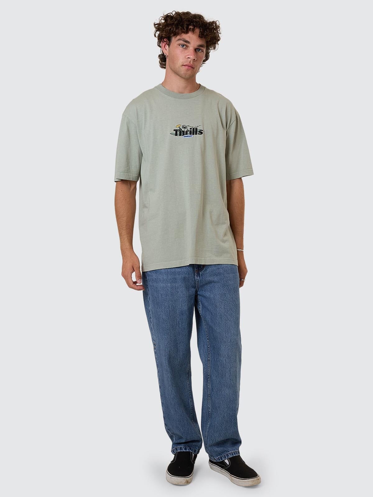 Slacker Relaxed Denim Jean - Stoned Blues