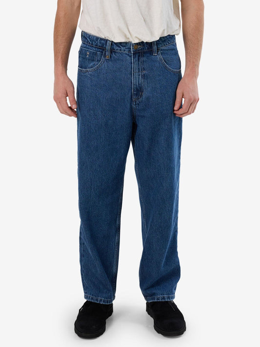 Big Slacker Baggy Denim Jean - Vintage Rinse Blue
