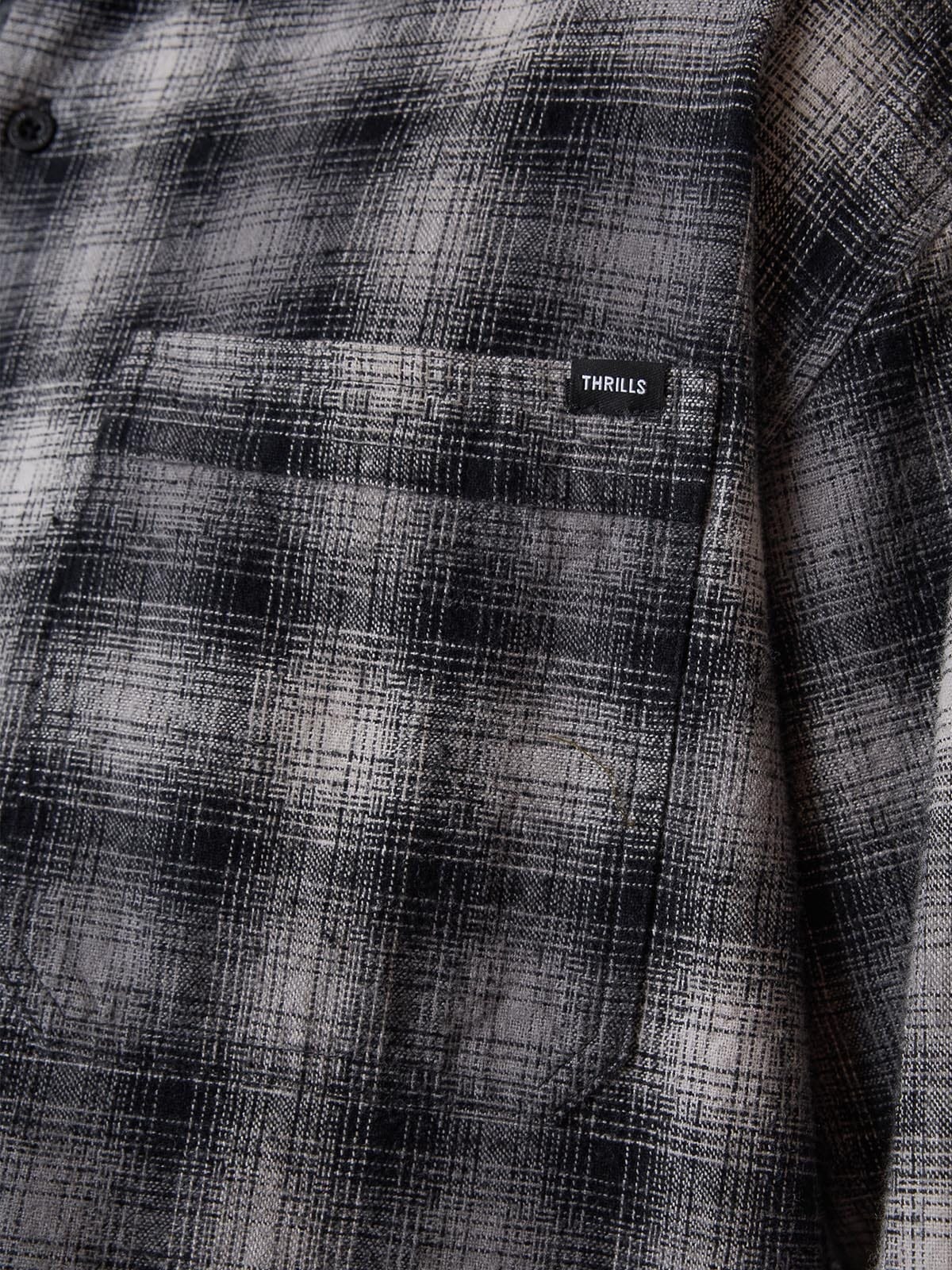 Barrio Long Sleeve Flannel Shirt - Black