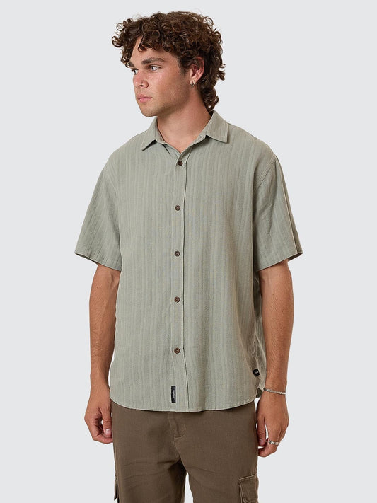 Unhinged Short Sleeve Shirt - Dirty Sage