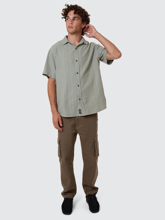 Unhinged Short Sleeve Shirt - Dirty Sage