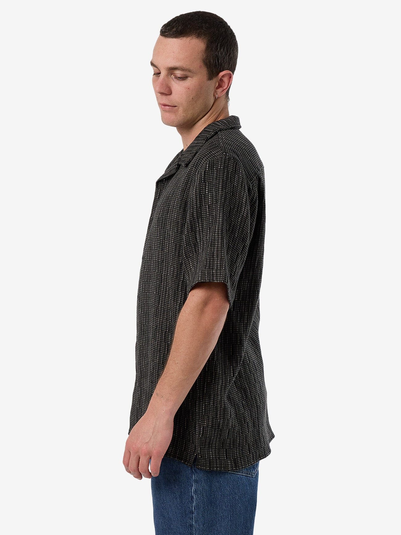 Fortune Favors Bowling Shirt - Oil Green