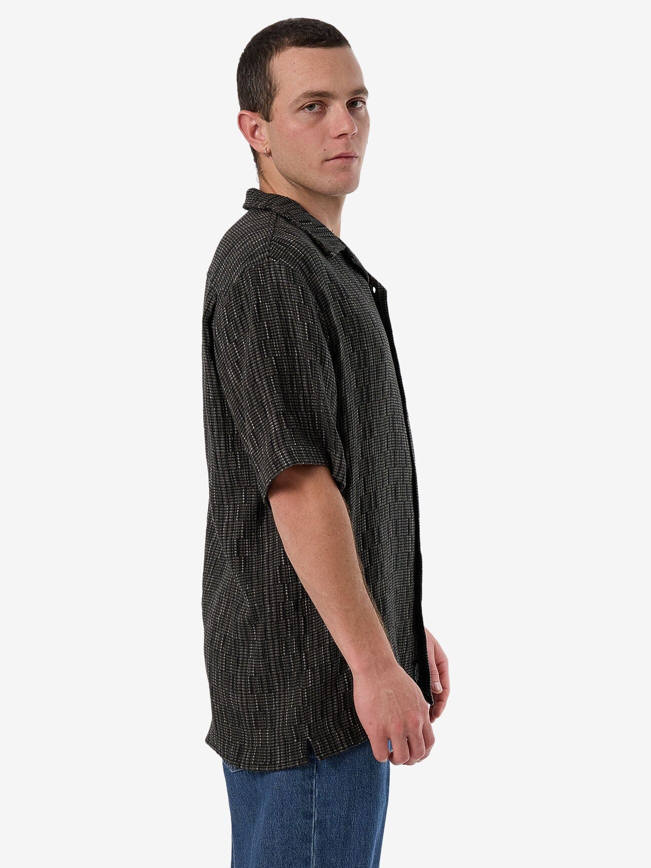 Fortune Favors Bowling Shirt - Oil Green
