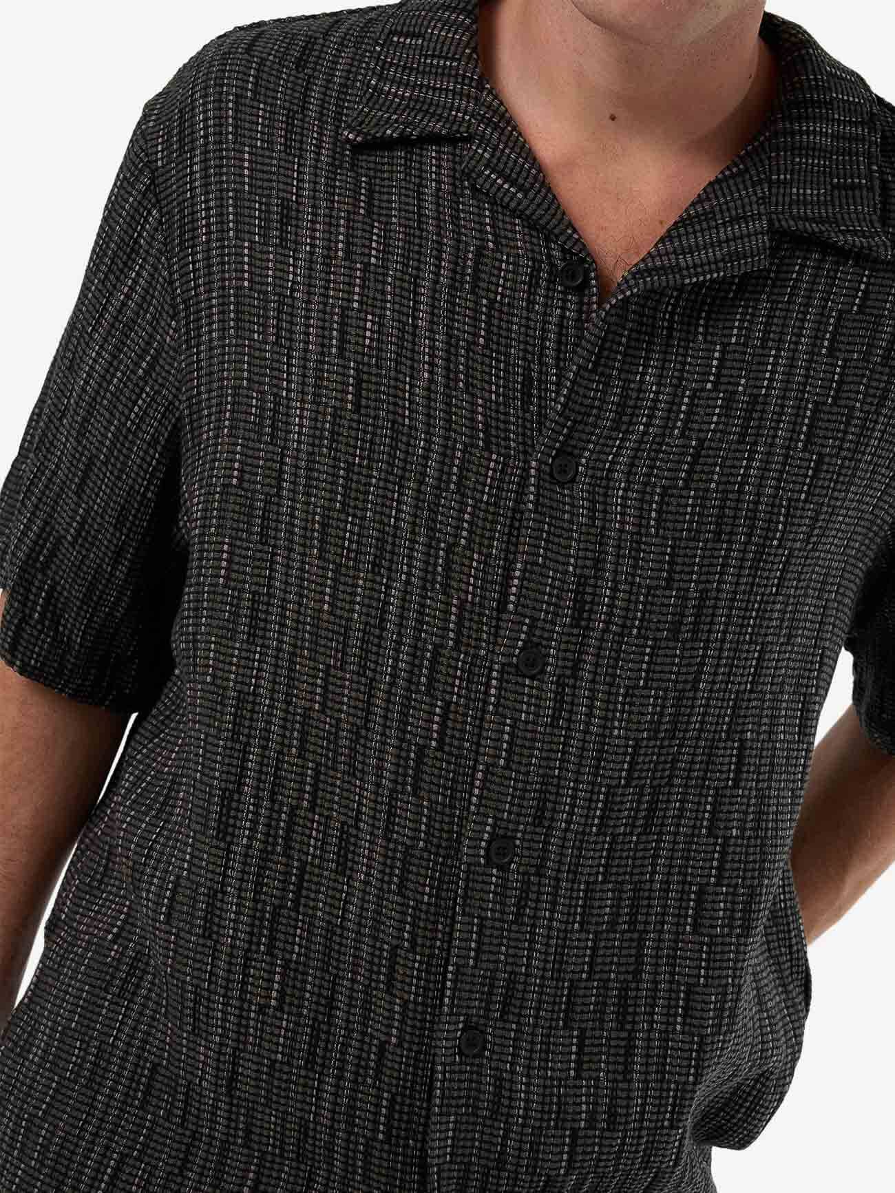 Fortune Favors Bowling Shirt - Oil Green